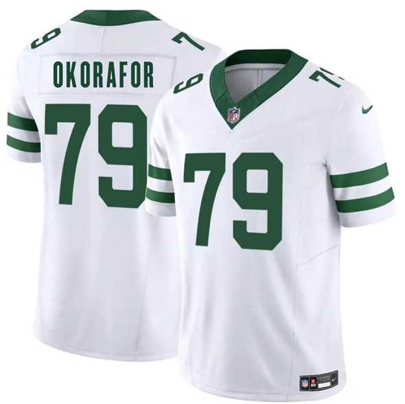 Men & Women & Youth New York Jets #79 Chukwuma Okorafor White 2025 F.U.S.E. Vapor Untouchable Limited Stitched Jersey